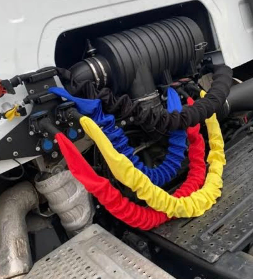 Tır dorse çekici dorse arası hortum ve kablo kılıfı , hortum ve kablo çorap