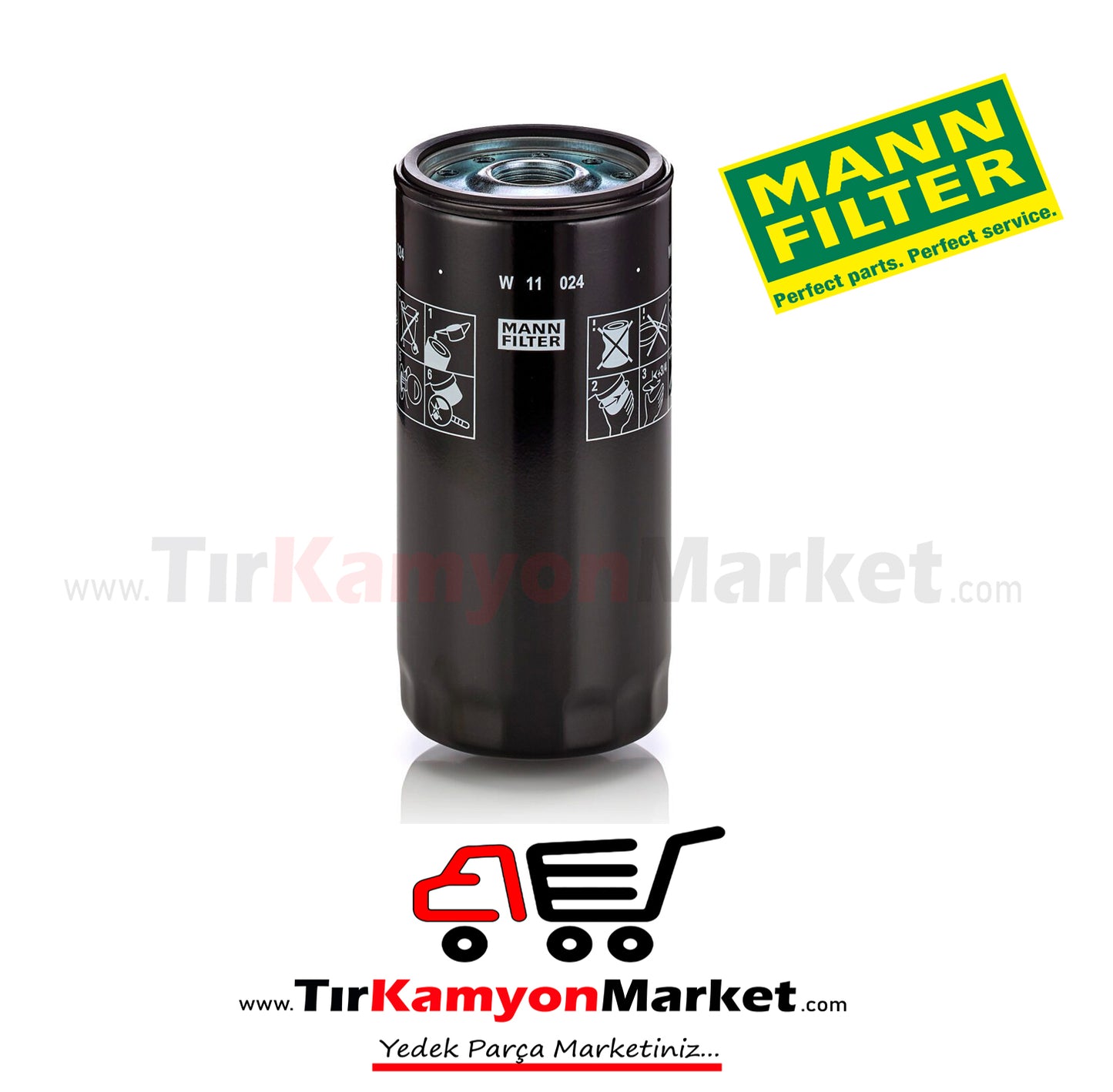 W11024 MANN FORD FMAX YAĞ FİLTRESİ GC4-66744-AC GC4-66744-AD