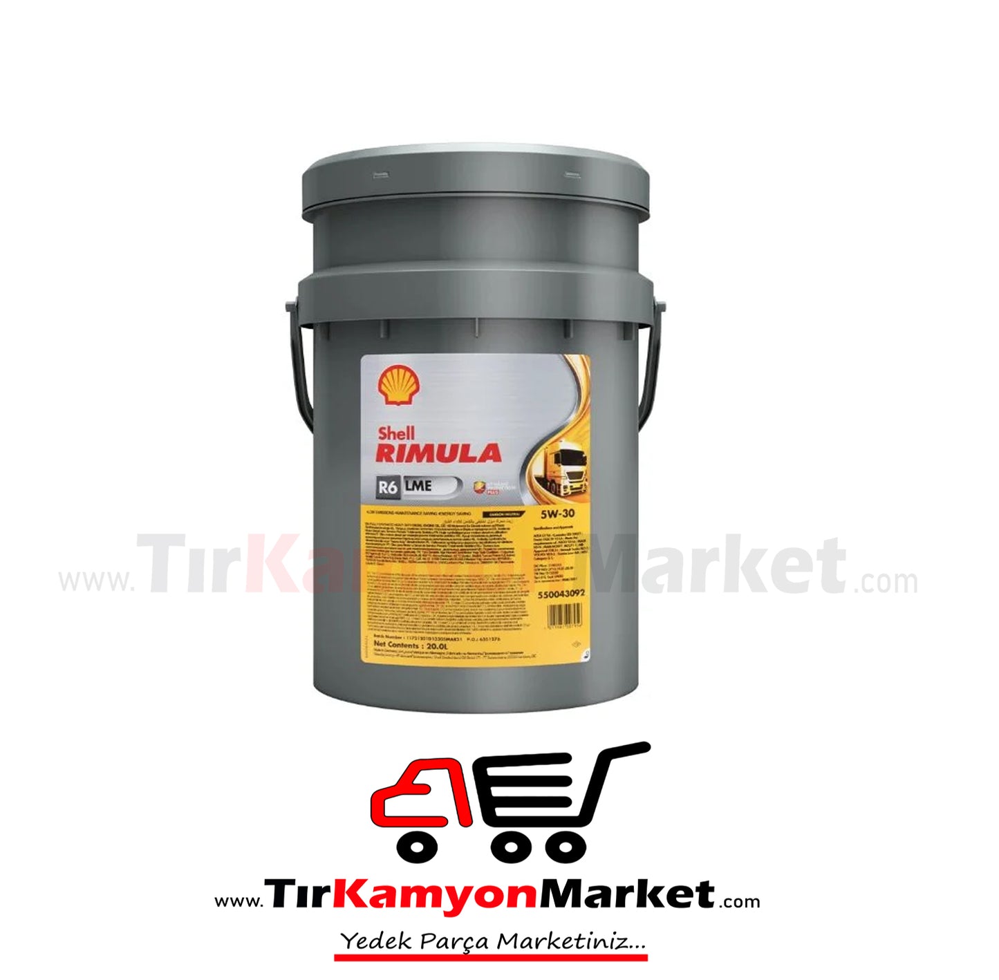 Shell Rimula R6 LME 5W-30 - 20 Litre Yağ