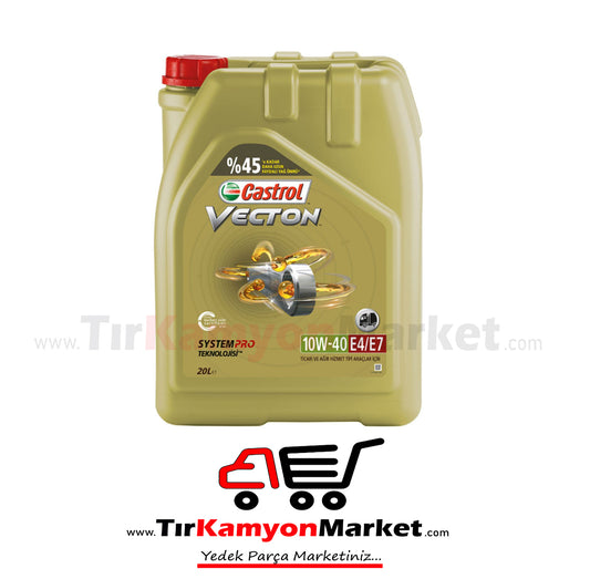 Castrol Vecton 10W-40 E4 - E7 - 20 Litre Motor Yağı